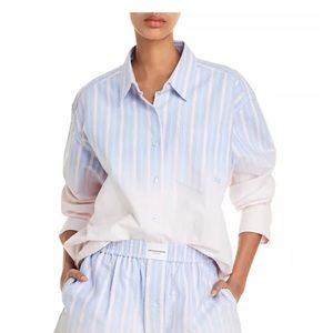 Alexander Wang Ombré Stripe Oxford Shirt